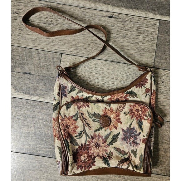 Basic Editions Vintage Floral Crossbody Purse - Picture 1 of 6